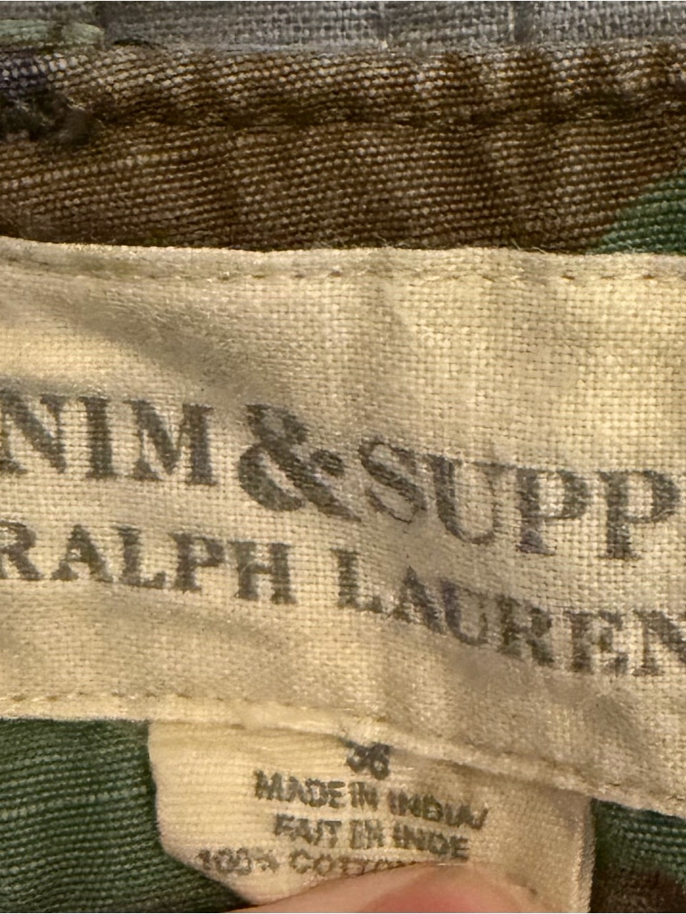 Ralph Lauren Denim & Supply Patchwork Embroidered Camo Cargo Shorts - Multicolor - Picture 4 of 7